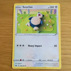 SNORLAX 109/159 POKEMON CARD (CROWN ZENITH SET) KNITTED CROCHET ASAKO - Image 2