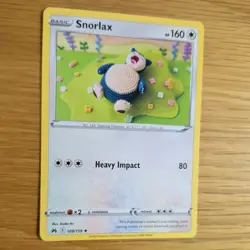 SNORLAX 109/159 POKEMON CARD (CROWN ZENITH SET) KNITTED CROCHET ASAKO - Image 3