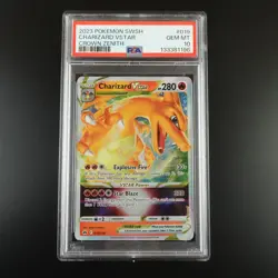 PSA 10 Charizard Vstar 019/159 Pokemon Crown Zenith Holo Graded Card - Image 1