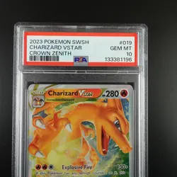 PSA 10 Charizard Vstar 019/159 Pokemon Crown Zenith Holo Graded Card - Image 2