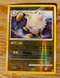 Primeape 27/106 Reverse Holo Great Encounters Pokemon Card Rare (LP) - Image 1