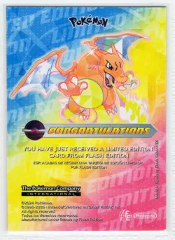 CHARIZARD - Cracked Ice Holo * Blue Pokedex Card - Limited Edition Flash Box Hit - Image 2