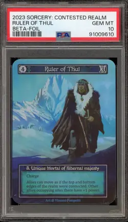 Sorcery: Contested Realm Ruler of Thul Beta Foil PSA 10 Gem Mint - Image 1