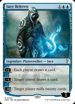 MTG - Jace Beleren - White Border - Mystery Booster 2 - Magic the Gathering - Image 1