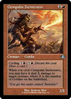 1x Gempalm Incinerator -- Retro Frame NM-Mint, English Dominaria Remastered MTG - Image 1