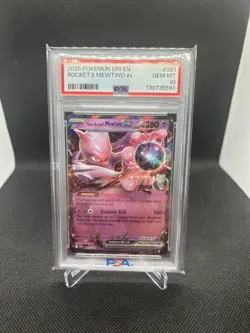 TEAM ROCKET'S MEWTWO EX 81/182, 2025 POKEMON DRI EN-DESTINED RIVALS - PSA 10 - Image 1