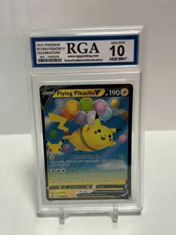⚡ 2021 Pokemon Flying Pikachu V Celebrations #006 RGA 10 GEM MINT - Image 1