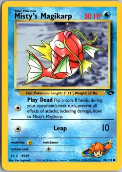 Misty's Magikarp Common Gym Challenge 088/132 NM Pokemon - Image 1