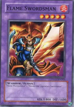 Flame Swordsman - DLG1-EN003 - Common - Unlimited Edition - Damaged - Image 1