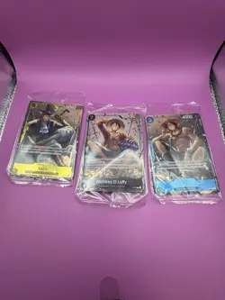 One Piece Tag Three Brother Promo Set of 3 P-073 P-074 P-075 Luffy Ace Sabo - Image 2