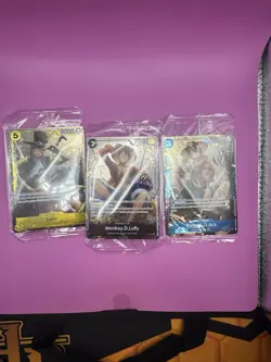 One Piece Tag Three Brother Promo Set of 3 P-073 P-074 P-075 Luffy Ace Sabo - Image 3