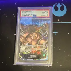 Queen OP04-040 Kingdoms of Intrigue Alternate Art Foil One Piece CCG PSA 10 - Image 1