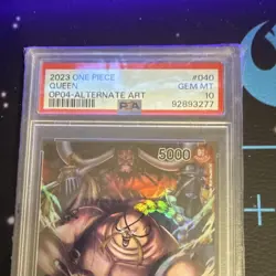 Queen OP04-040 Kingdoms of Intrigue Alternate Art Foil One Piece CCG PSA 10 - Image 2