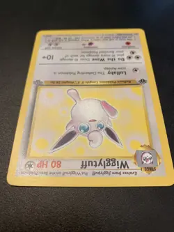 Wigglytuff Pokemon Card 1st Edition Jungle Non-Holo 32/64 - Image 2