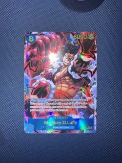 Bandai One Piece Card Game Monkey D. Luffy OP11-118 Foil Alt Art Secret Rare - Image 1