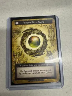 Sorcery Contested Realm Beta Philosopher's Stone Non-Foil Unique Card - Image 1