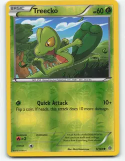 Treecko - 6/160 XY Primal Clash Reverse Pokemon Holo Foil Nice! - Image 1