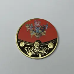 Pokemon Eeveelutions Premium High Quality Rare collectible Metal Gold Coin NM - Image 1