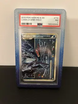 2010 POKEMON HEARTGOLD & SOULSILVER #114 LUGIA LEGEND-HOLO PSA 7 - Image 1