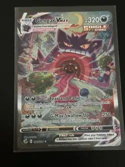 Pokemon Gengar VMAX Alternate Art Secret Rare Single Strike Fusion Strike 271/2… - Image 1