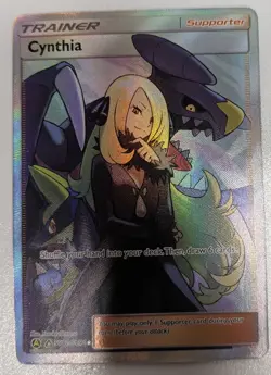 Pokemon Cynthia SV82/SV94 Hidden Fates Shiny Vault Full Art Trainer Holo (NM) - Image 1