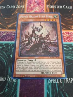 Yugioh Primite Dragon Ether Beryl BLMM-EN130 Secret Rare 1st Edition Near Mint - Image 1