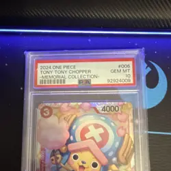 Tony Tony.Chopper EB01-006 Memorial Collection Foil Namco One Piece CCG PSA 10 - Image 2