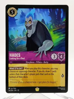 Hades Looking for a Deal 56/204 Whispers in the Well Disney Lorcana Regular - Image 1