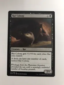 Rat Colony MTG Magic the Gathering Card NM Near Mint DOM - Image 1