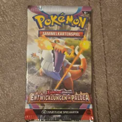 Pokemon Entwicklungen in Paldea Booster Pack - Karmesin & Purpur - repack - Image 1