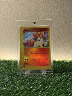 Pokemon TCG Ponyta 126/165 Reverse Holo Expedition Base Set Common (LP) - Image 1