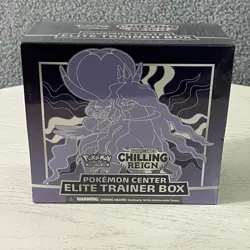 Pokemon Chilling Reign Pokemon Center Elite Trainer Box Shadow Rider 2001 Error 820650809712 - Image 1