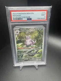 2023 POKEMON MEW EN-151 ILLUSTRATION RARE #174 NIDOKING PSA 9 - Image 1