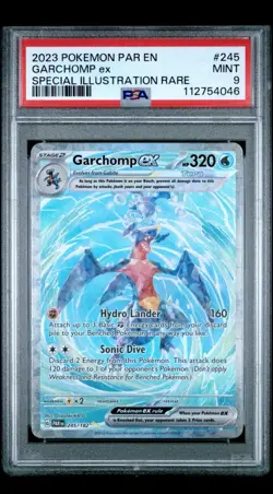 2023 POKEMON PAR EN-PARADOX RIFT SPECIAL ILLUSTRATION RARE GARCHOMP EX PSA 9 - Image 1