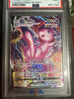 2021 POKEMON SWORD & SHIELD FUSION STRIKE SECRET #269 FULL ART/MEW VMAX PSA 9 🔥 - Image 2