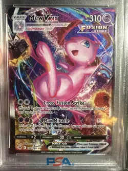 2021 POKEMON SWORD & SHIELD FUSION STRIKE SECRET #269 FULL ART/MEW VMAX PSA 9 🔥 - Image 4