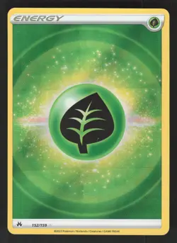 Grass Energy 152/159 Textured Pokemon TCG Crown Zenith NM - Image 1