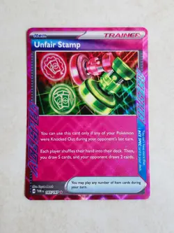 Unfair Stamp 165/167 Twilight Masquerade (Holo Rare) Pokemon Card - Image 2