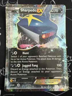 Sharpedo EX 91/160 Primal Clash NM Ultra Rare Pokemon Card - Image 1