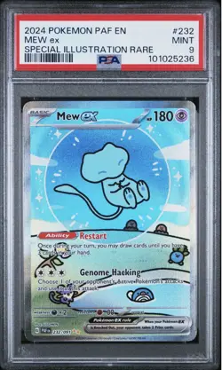 Mew EX 232/091 PSA 9 Special Illustration Rare Paldean Fates Bubble Mew Pokemon - Image 1