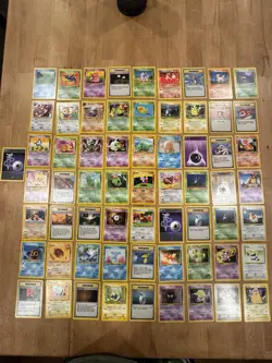 Pokemon Tcg Vintage Pokemon Lot Of 64 Base Set Fossil Jungle Neo Rocket Bs2 - Image 1