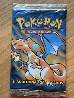Pokemon Base Set Charizard Booster Pack Sealed Potential HOLOU - Image 1
