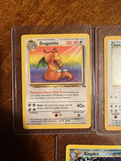 Pokemon TCG Base Set Chansey Holo 3/102, Dragonite 19/62, And Kingdra Holo 8/111 - Image 3