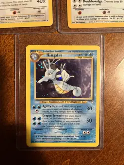 Pokemon TCG Base Set Chansey Holo 3/102, Dragonite 19/62, And Kingdra Holo 8/111 - Image 5