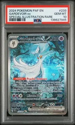 PSA 10 Gem Mint Pokemon Paldean Fates Gardevoir Ex 233 Special Illustration Rare - Image 1