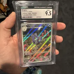Pokemon - Wugtrio - 224/091 - SV: Paldean Fates Holo - Illustration Rare CGC 9.5 - Image 3