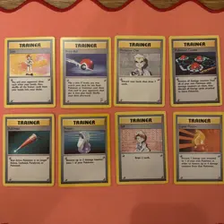 Vintage Pokemon Trainer 8 Card Bundle 1999-2000 - Image 1