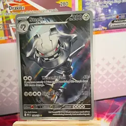 STEELIX POKEMON CARD 150/132 MEGA EVOLUTIONS ILLUSTRATION RARE - Image 1