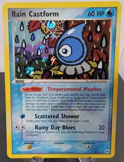 Pokemon Card - Rain Castform Hidden Legends 23/101 Rare Reverse Holo - Image 1