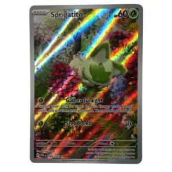 Sprigatito 196/193 Paldea Evolved ILLUSTRATION RARE HOLO Pokemon Card - Image 2